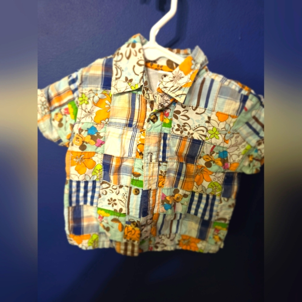 Disney Mickey Mouse Hawaiian Shirt Summer Vacation Beach Style Vintage Y2K